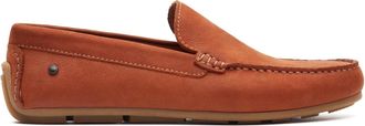 Base London Moss Mens Moccasins Tan Leather - Size UK 10