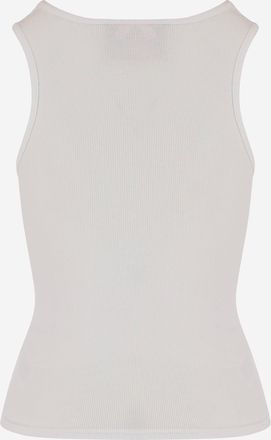 Icecream Womens Tank Top Stretch Cotton White