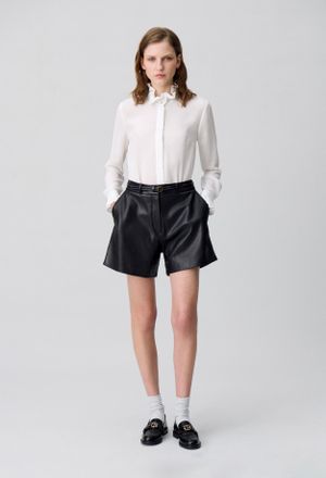 Claudie Pierlot Chemise &agrave; col victorien &eacute;cru