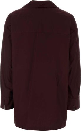 Max Mara Womens S Maxmara Cristel Blouse Purple Cotton