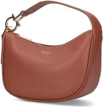 Ferragamo Crossbody Bags - Mini Hobo Bag With Adjustable Handle - Gr. unisize - in Braun - für Damen