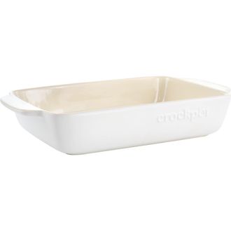 Crock-pot 4 Quart Rectangular Stoneware Bake Pan in White at Nordstrom