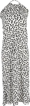 Rixo Marilyn Polka-Dot Dress in White Viscose