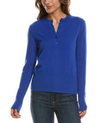 Fort&eacute; Cashmere Crewneck 100% Cashmere Henley