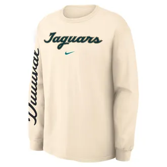 Nike Jacksonville Jaguars Rivalries Collection Max90 Nike Mens NFL Long-Sleeve T-Shirt in Brown | 04T915A9N-45K