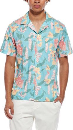Brooks Brothers Leaf Print Camp Shirt