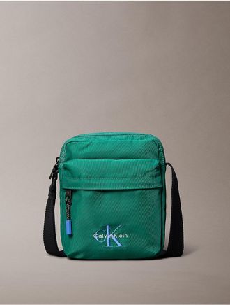 Calvin Klein Mens Monologo Reporter Bag - Bright Green