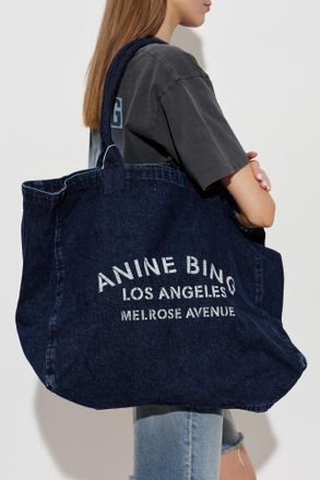 Anine Bing Bag Leo, Womens, Navy Blue