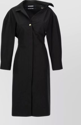 Jacquemus shirt dress with belted waist and asymmetric design