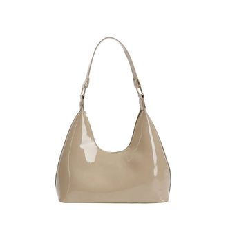 Generic Compatible For Retro Shoulder Bags Leather Armpit Bag Style Womens Handbag Lady(Khaki)