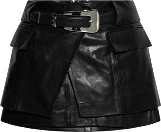 Iro Minigonna in pelle - Nero