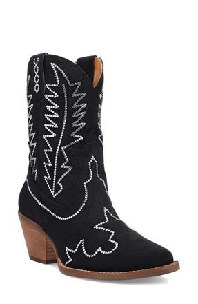 Dingo Tiny Pony Rhinestone Western Boot in Black at Nordstrom, Size 9.5