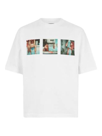 Dsquared2 T-shirt Tom Bianchi con stampa grafica - Bianco
