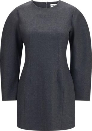 Parosh Grey Round Neck Mini Dress