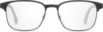 Carrera Rectangle Full Rim Metal Eyeglasses - Black