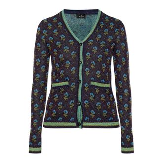 Etro Dames, Truien, Blauw, Maat: S
