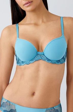 Wacoal La Femme Underwire T-Shirt Bra in Adriatic Blue at Nordstrom Rack, Size 34Ddd