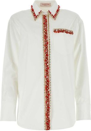 Valentino Garavani poplin shirt - women - Cotton - 40 - White