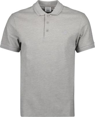 Burberry Klassieke Polo Shirt Lente-Zomer 2024 - Heren - Polos - Grijs - S - Katoen - Tops