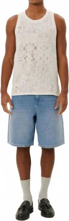 Les Deux Huxi Lace Tank Top In Ivory