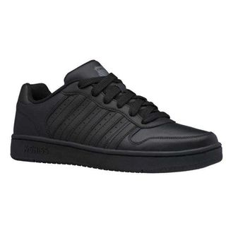 K-Swiss K-Swiss Heren Gecoat Leren Trainers (Zwart)