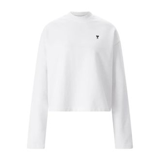 Ami Sweatshirts, female, White, Size: XS Sweatshirts