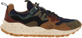 Flower Mountain Yamano 3 - Sneakers In Suede And Technical Fabric