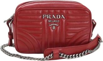 Prada Pre-owned Cross Body Bags, female, Red, Size: ONE SIZE Pre-owned Vintage Shoulder Bag
