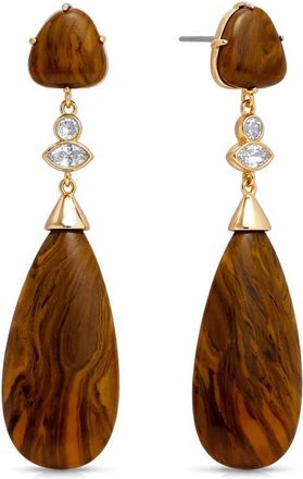 Ettika Tigers Eye Solstice Drop Earrings in Tigers Eye at Nordstrom