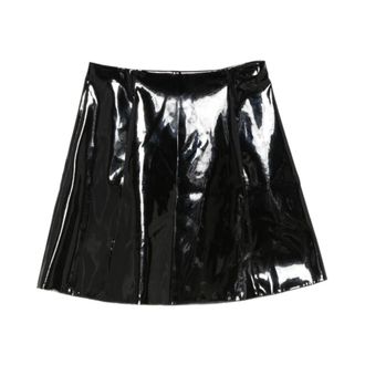 Emporio Armani Gonna Corta Verniciata - - Skirts - Donna - Nero - XS