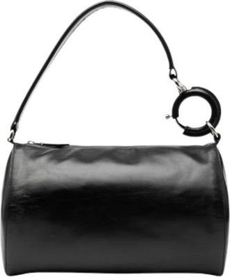 Burberry Pre-owned Shoulder Bags, female, Black, Size: ONE SIZE Pre-owned Leather Shoulder Bag