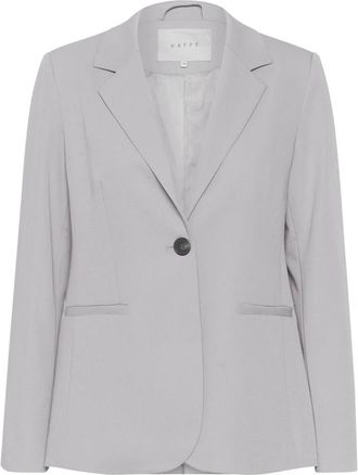 Kaffe Grijze Melange Blazer met Klassieke Kraag - Dames - Blazers - Grijs - XS - Jassen