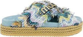 Mou Schoenen, Dames, Blauw, 36 EU, Su&egrave;de, Crisscross Sandal