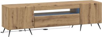 vidaXL Mueble De Tv Led Roble Artisan Madera De Ingenier&iacute;a Vidaxl