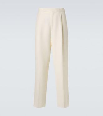 Ermenegildo Zegna Wool and linen straight pants
