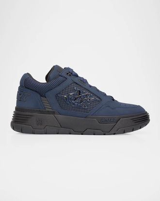 Amiri Men & apos;s Ma-94 Leather and Mesh Sneakers