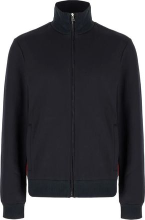 Gucci Zip-throughs, male, Blue, Size: XL Technical Jersey Zip Jacket with Web