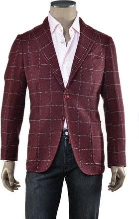 Sartorio Windowpane Cashmere Sport Jacket