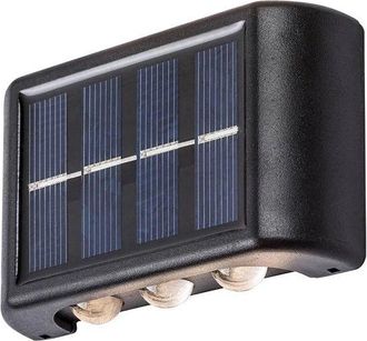 OEM Dos L&aacute;mparas Solares De 1,2 W, 3000 K, Negras, Luz Blanca C&aacute;lida