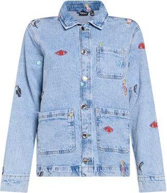 Pieces COATS & JACKETS - Denim outerwear on YOOX.COM