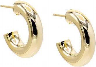 Bebe Womens Chunky Hoops Earrings In Gold