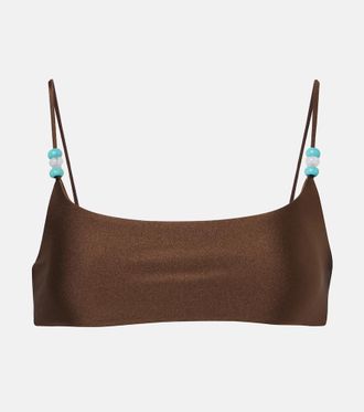 JADE Swim Muse beaded bikini top