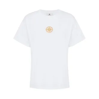 Elisabetta Franchi Dames, Tops, Wit, Maat: XS Zijde