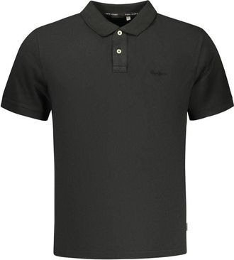 Pepe Jeans London Zwarte Katoenen Heren Polo Shirt