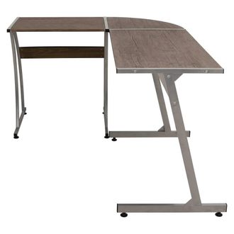 Berkfield Home Corner Desk Brown Engineered Wood