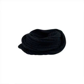Hat Attack Lodge Knit Loop Scarf In Black