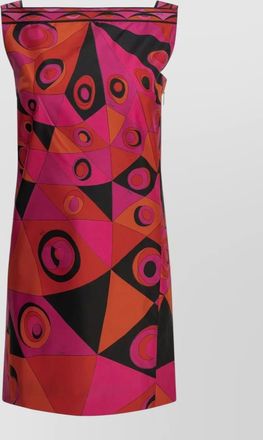 Pucci silk printed knee-length dress
