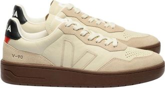 Veja Leren Sneakers - Heren - Sneakers - Beige - 43 EU - Katoen - Schoenen