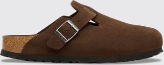 Birkenstock Boston Suede Mules with Adjustable Strap