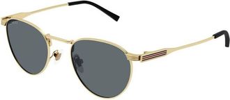 Gucci Grey Round Mens Sunglasses GG1875S 003 48